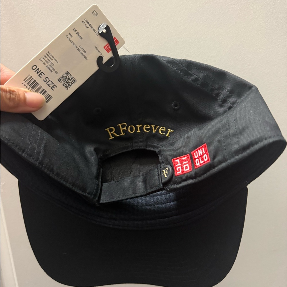 Tennis Roger Federer hat Black/Gold - Picture 4 of 5